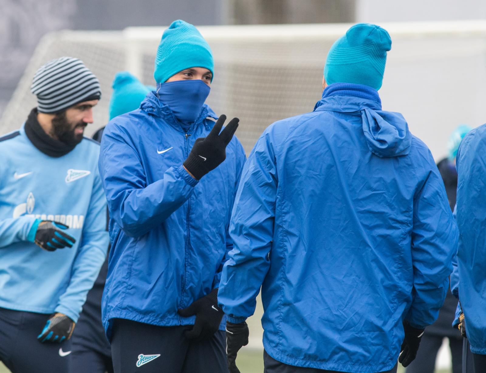 Тренировка  «Зенита» перед матчем «Зенит» — «Кубань»