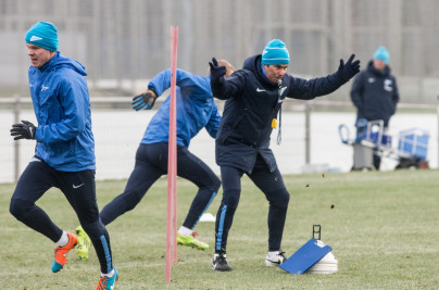 Тренировка  «Зенита» перед матчем «Зенит» — «Кубань»