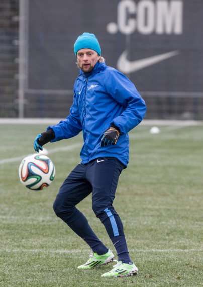 Тренировка  «Зенита» перед матчем «Зенит» — «Кубань»