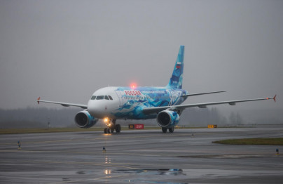 Авиакомпания «Россия» и «Зенит» представили  клубный самолет