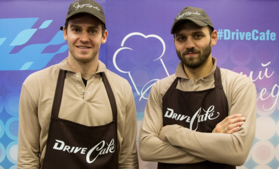 Николас Ломбертс и Юрий Лодыгин в акции «Газпром-нефть» — «Звездный шеф-повар»