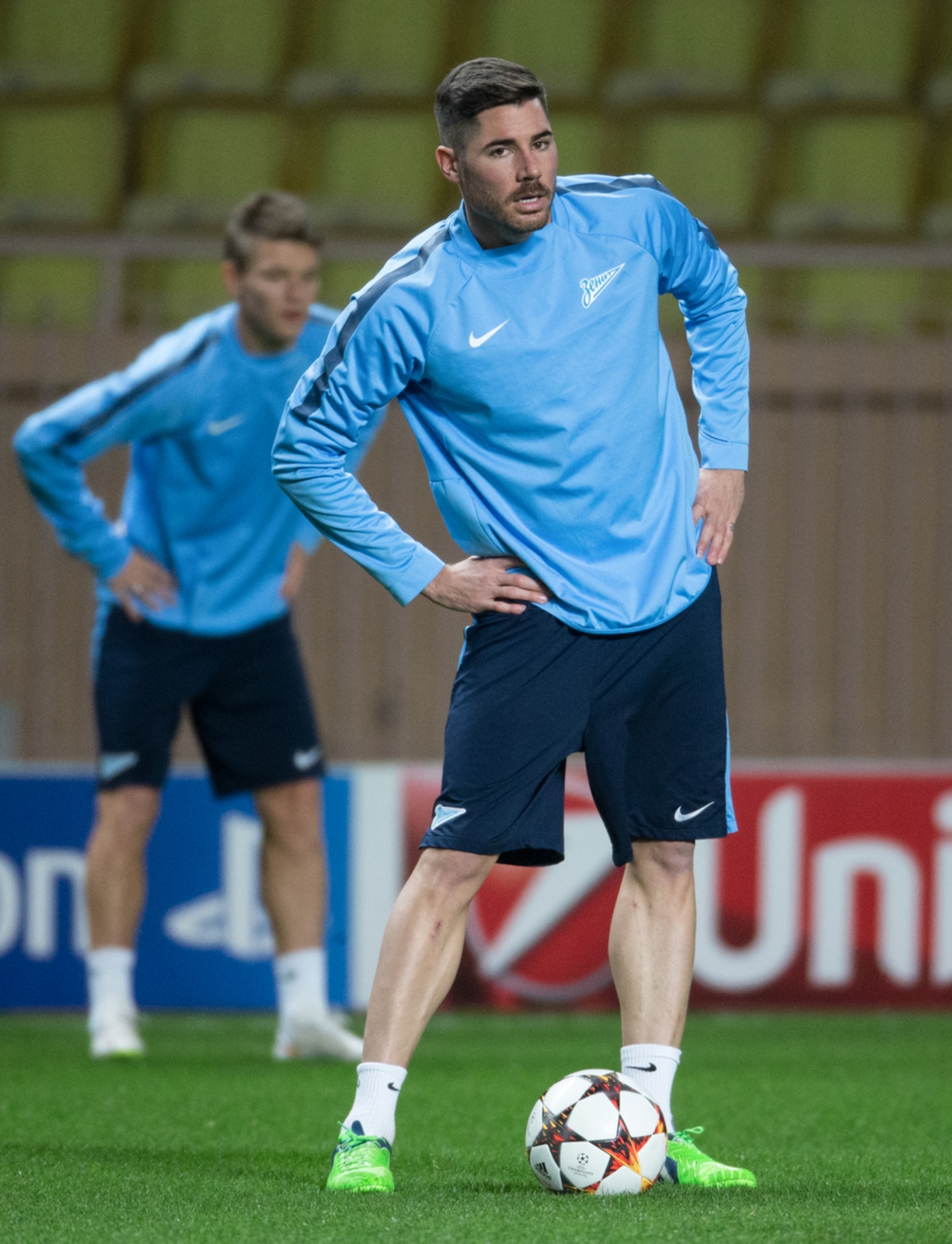 Тренировка «Зенита» перед матчем Лиги чемпионов УЕФА 2014/15, «Монако» — «Зенит»