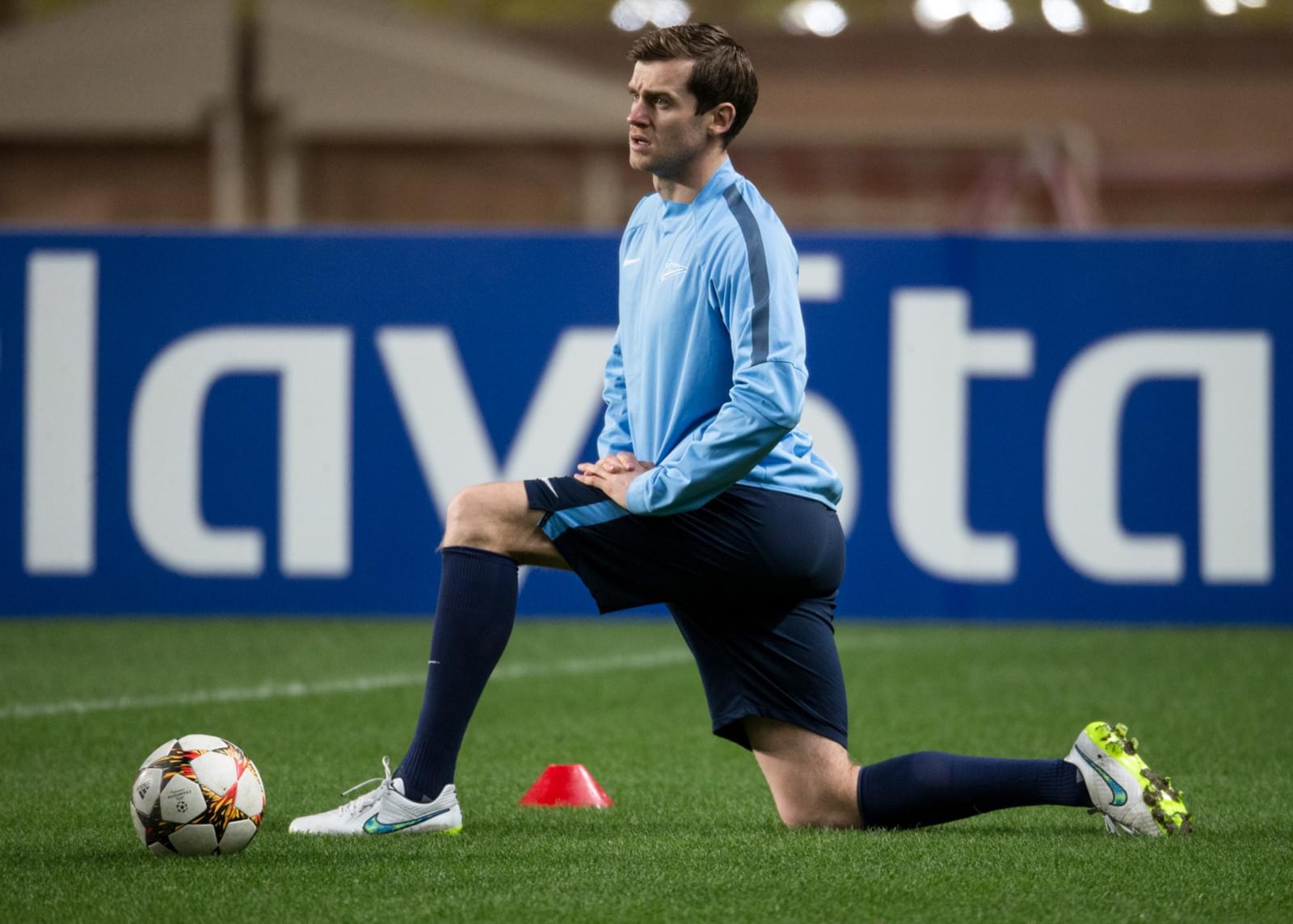 Тренировка «Зенита» перед матчем Лиги чемпионов УЕФА 2014/15, «Монако» — «Зенит»