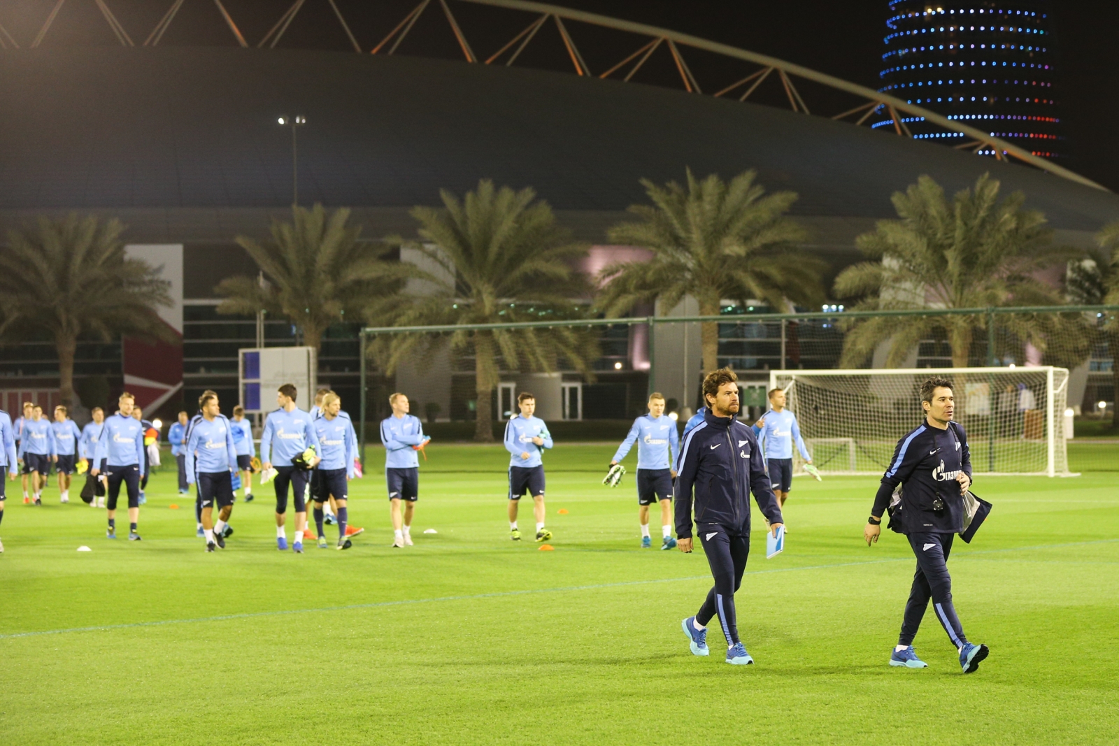 Первая тренировка «Зенита» на сборах в Дохе