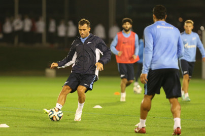 Первая тренировка «Зенита» на сборах в Катаре