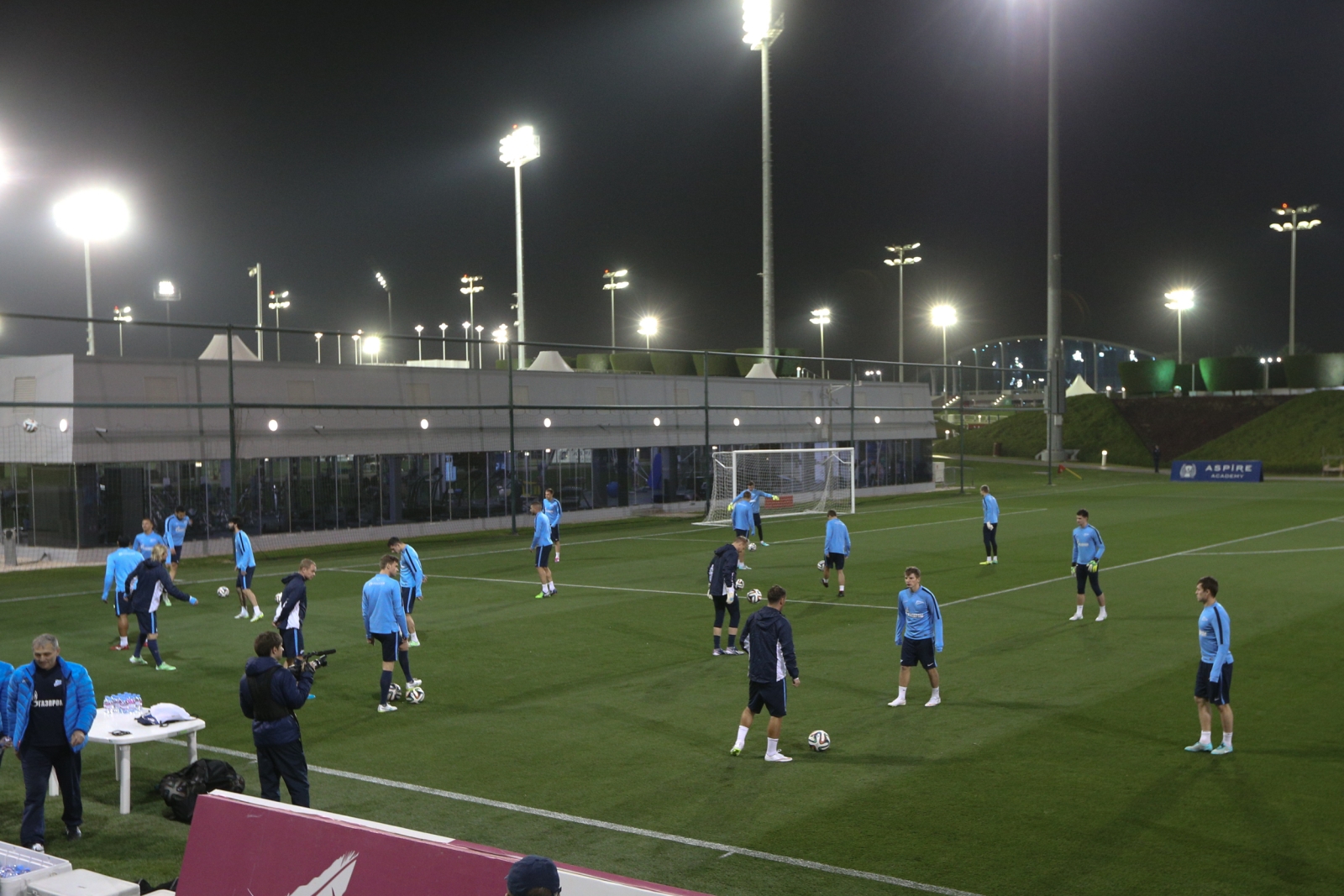 Первая тренировка «Зенита» на сборах в Катаре