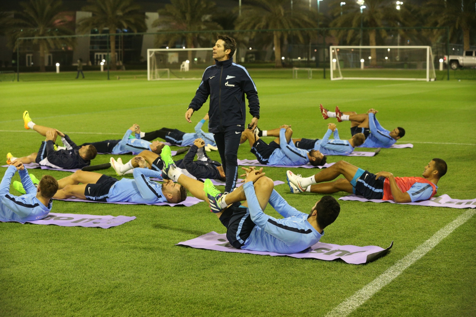 Первая тренировка «Зенита» на сборах в Катаре