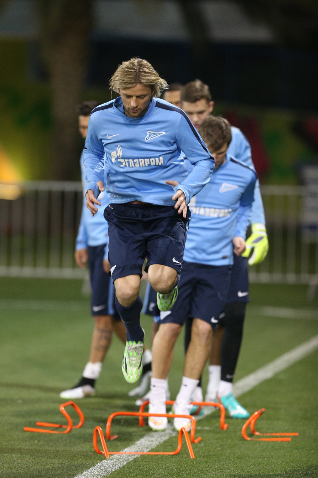Первая тренировка «Зенита» на сборах в Катаре