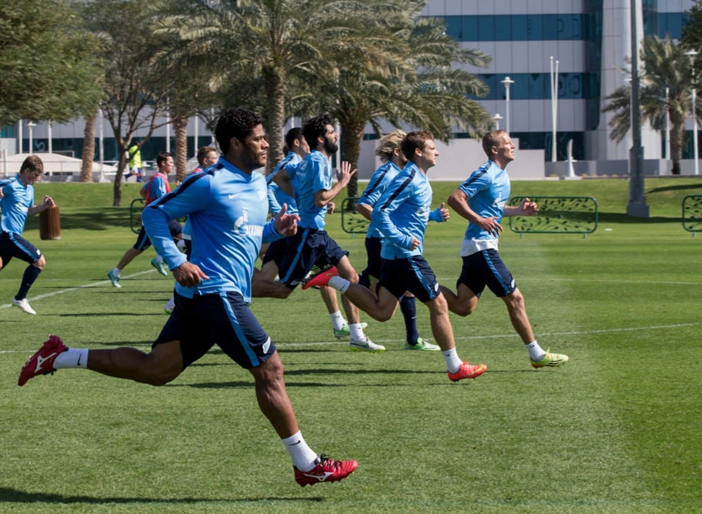 Сборы в Катаре: 20 января, утренняя тренировка
