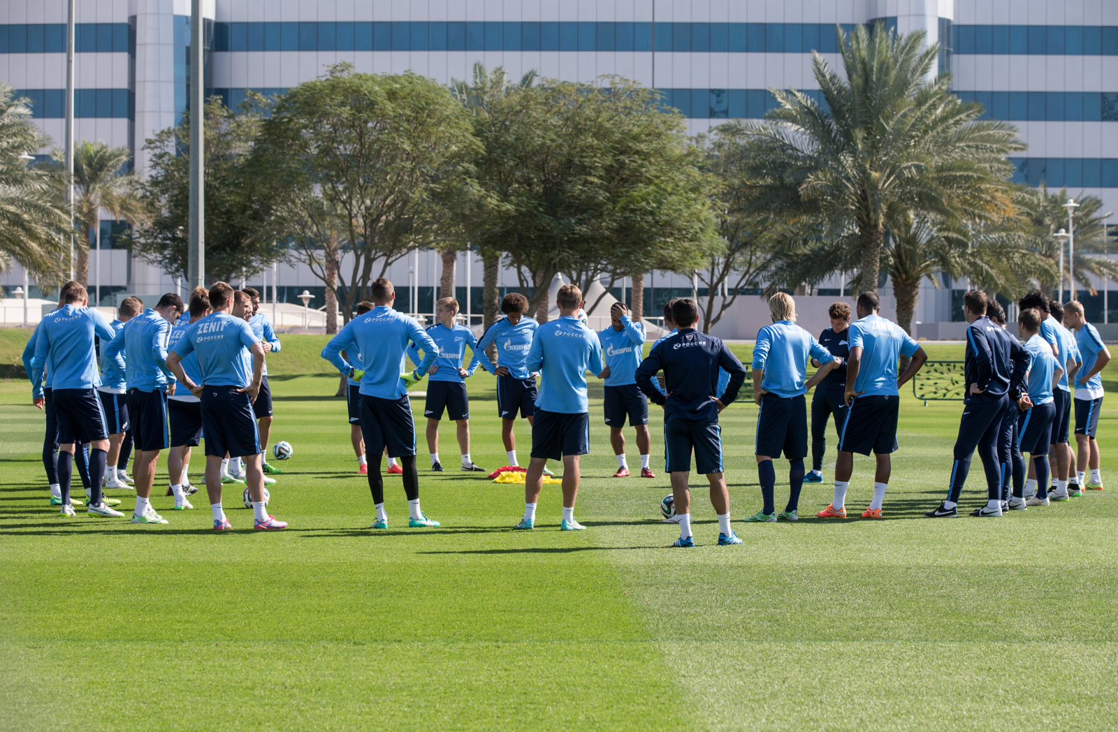 Сборы в Катаре: 21 января, утренняя тренировка