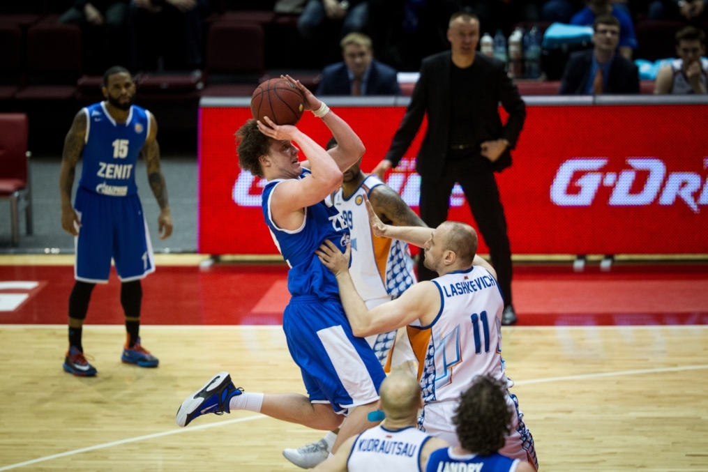 Единая Лига ВТБ 2014/2015, «Зенит» — «Цмоки-Минск»