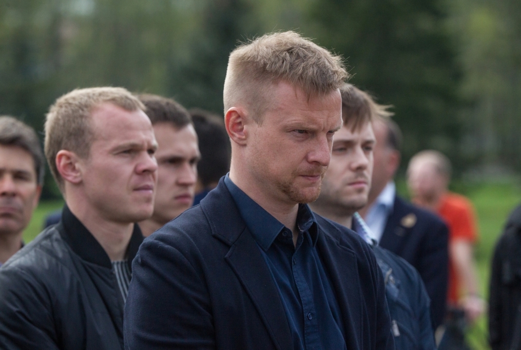«Зенит» на Пискаревском мемориале