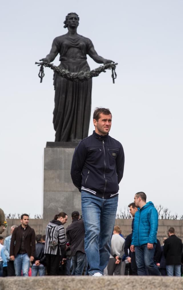 «Зенит» на Пискаревском мемориале