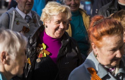 Ветераны блокадники на  матче СОГАЗ-Чемпионат России 2014/2015, «Зенит» — «Ростов»