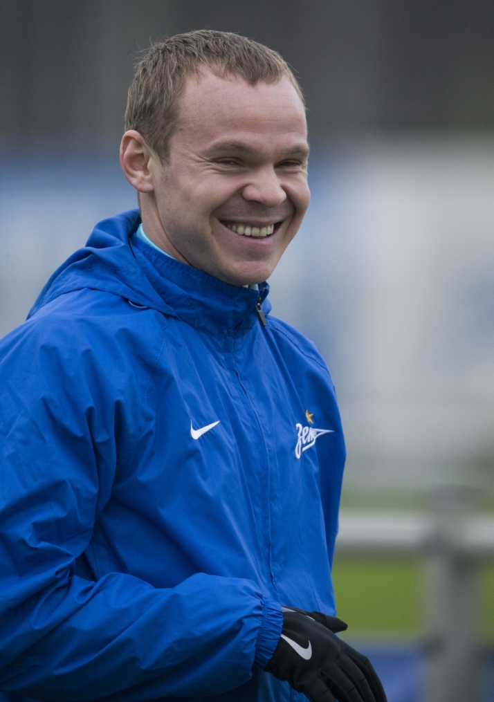 Открытая тренировка «Зенита» перед матчем Лиги Чемпионов УЕФА с «Валенсией»