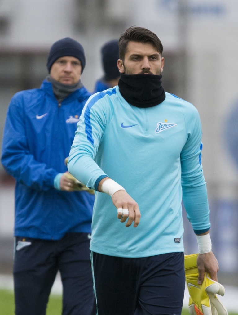 Открытая тренировка «Зенита» перед матчем Лиги Чемпионов УЕФА с «Валенсией»