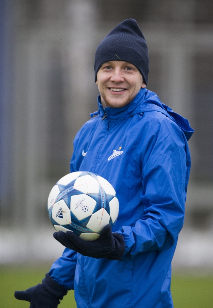 Открытая тренировка «Зенита» перед матчем Лиги Чемпионов УЕФА с «Валенсией»