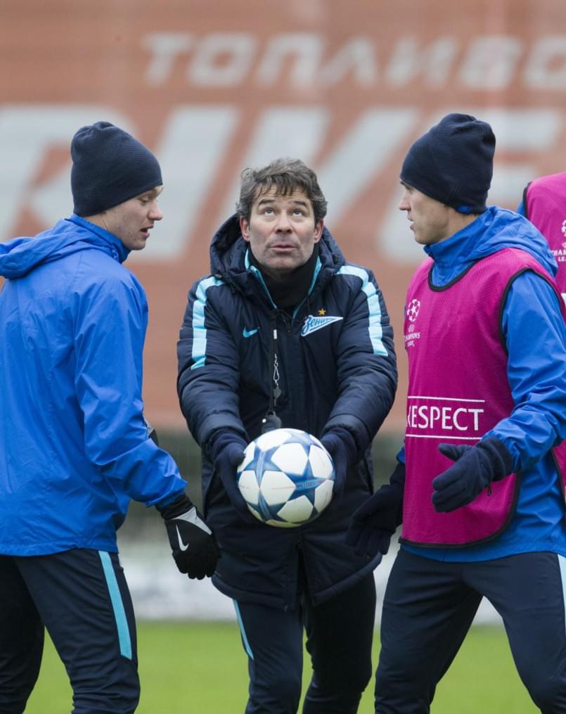 Открытая тренировка «Зенита» перед матчем Лиги Чемпионов УЕФА с «Валенсией»