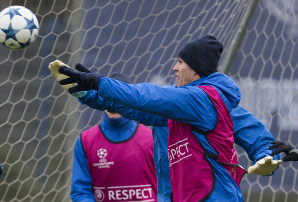 Открытая тренировка «Зенита» перед матчем Лиги Чемпионов УЕФА с «Валенсией»