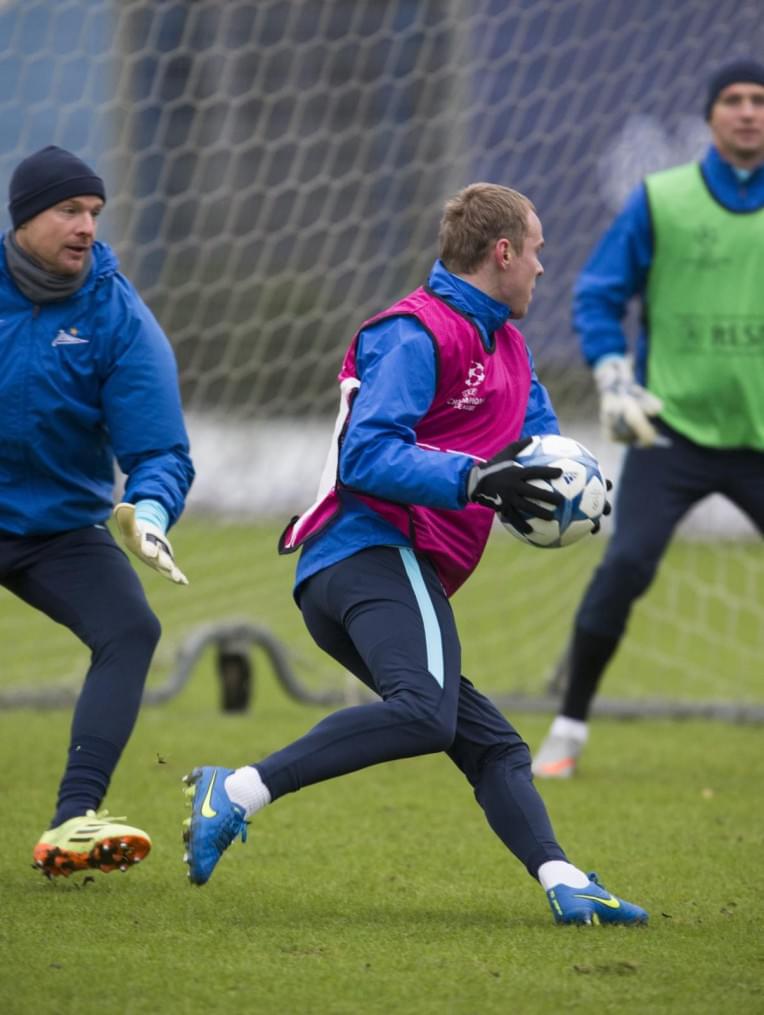 Открытая тренировка «Зенита» перед матчем Лиги Чемпионов УЕФА с «Валенсией»