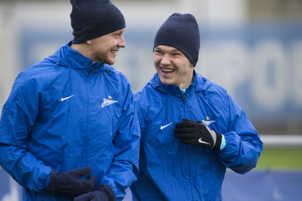 Открытая тренировка «Зенита» перед матчем Лиги Чемпионов УЕФА с «Валенсией»