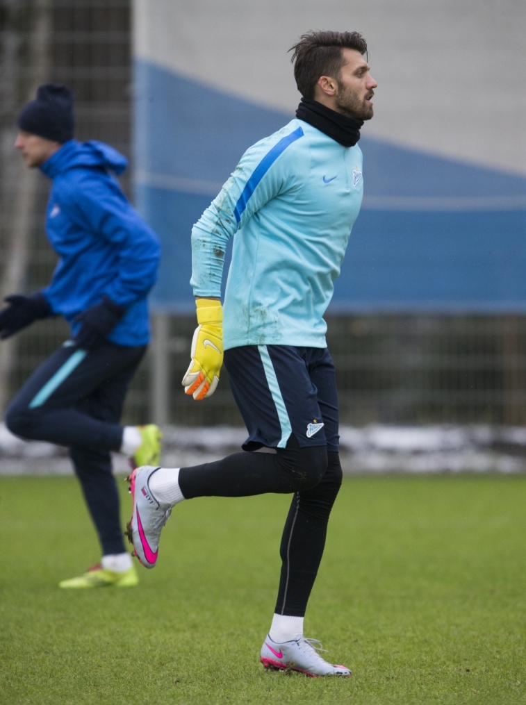 Открытая тренировка «Зенита» перед матчем Лиги Чемпионов УЕФА с «Валенсией»