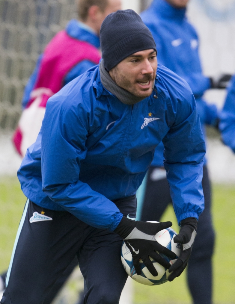 Открытая тренировка «Зенита» перед матчем Лиги Чемпионов УЕФА с «Валенсией»