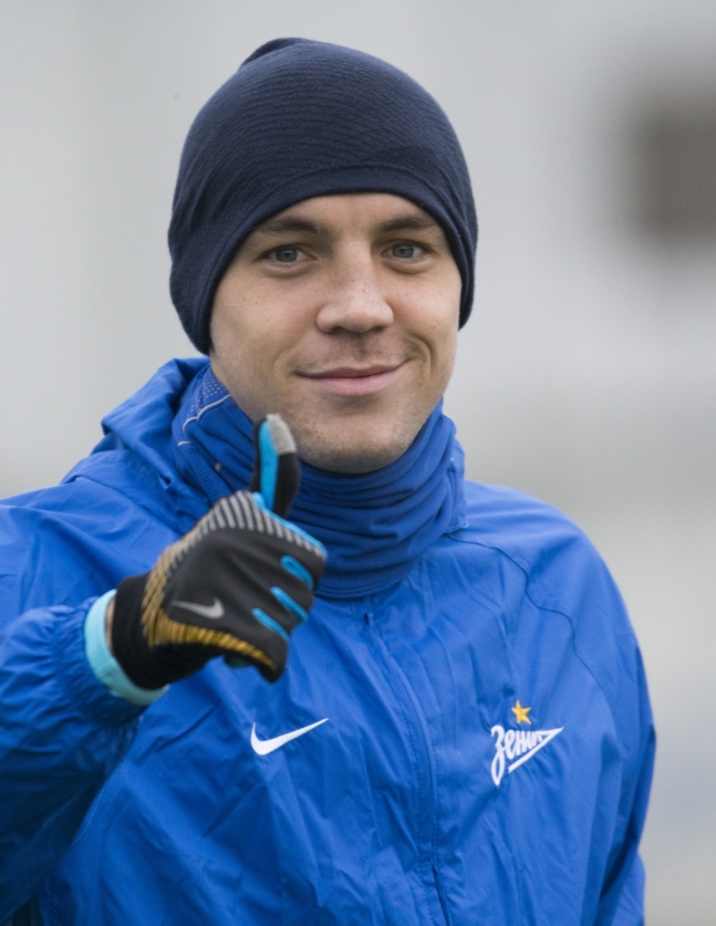 Открытая тренировка «Зенита» перед матчем Лиги Чемпионов УЕФА с «Валенсией»