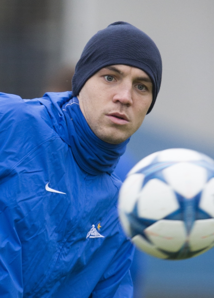 Открытая тренировка «Зенита» перед матчем Лиги Чемпионов УЕФА с «Валенсией»