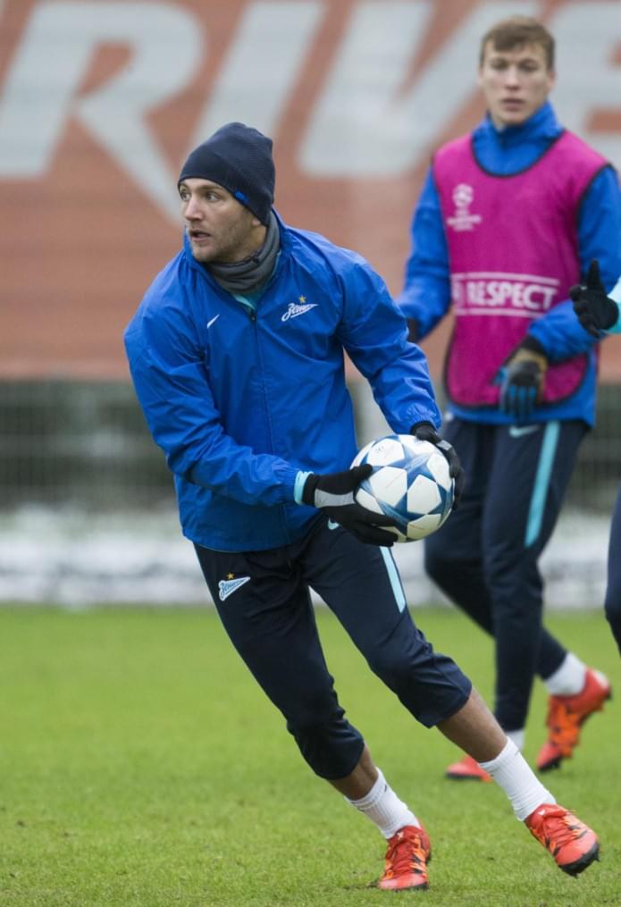 Открытая тренировка «Зенита» перед матчем Лиги Чемпионов УЕФА с «Валенсией»