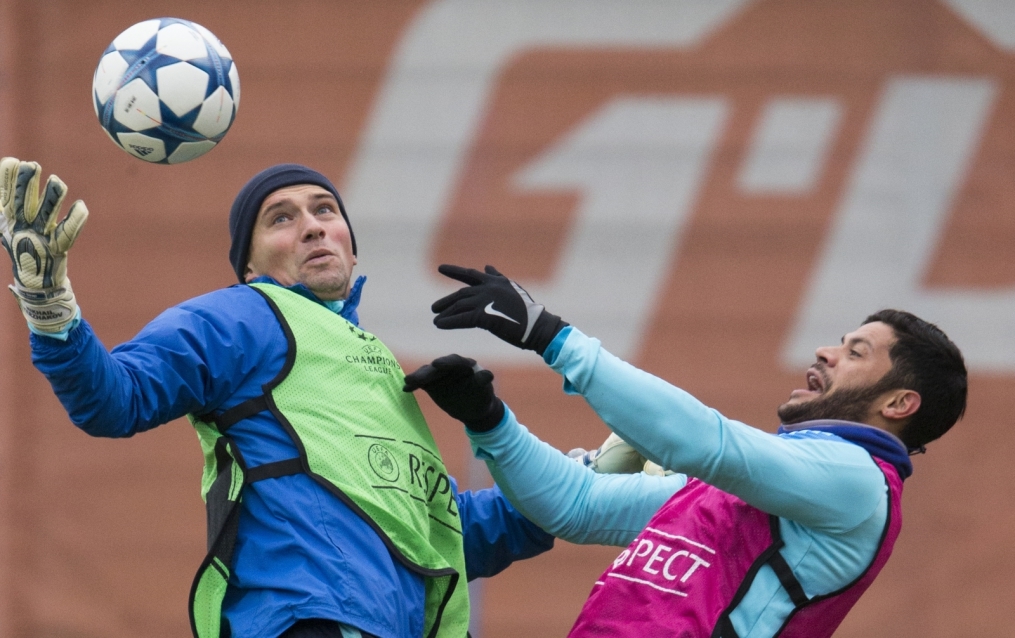 Открытая тренировка «Зенита» перед матчем Лиги Чемпионов УЕФА с «Валенсией»