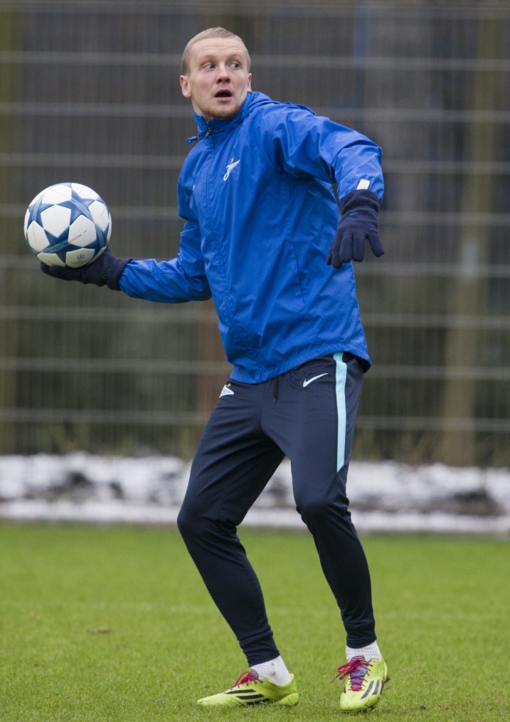 Открытая тренировка «Зенита» перед матчем Лиги Чемпионов УЕФА с «Валенсией»