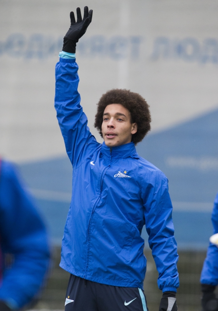 Открытая тренировка «Зенита» перед матчем Лиги Чемпионов УЕФА с «Валенсией»