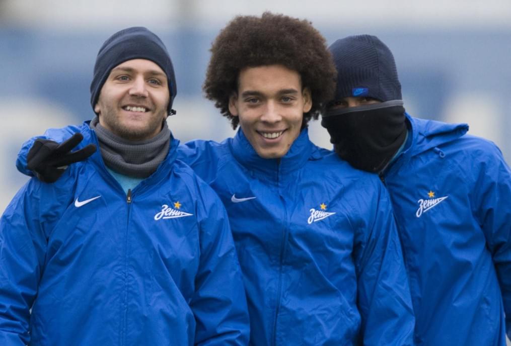 Открытая тренировка «Зенита» перед матчем Лиги Чемпионов УЕФА с «Валенсией»