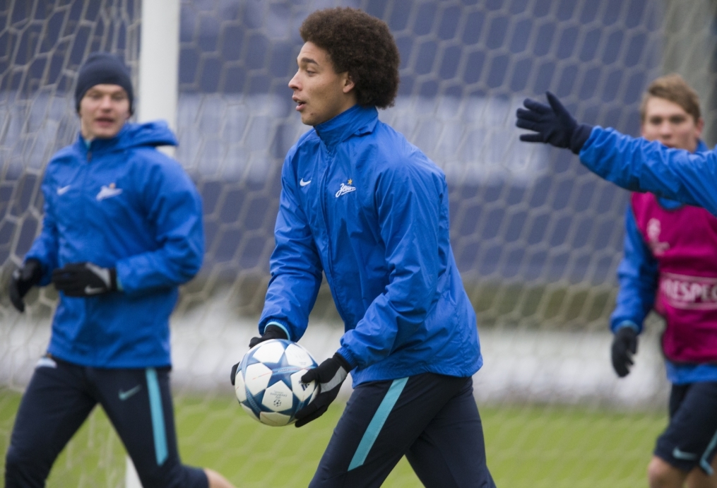 Открытая тренировка «Зенита» перед матчем Лиги Чемпионов УЕФА с «Валенсией»