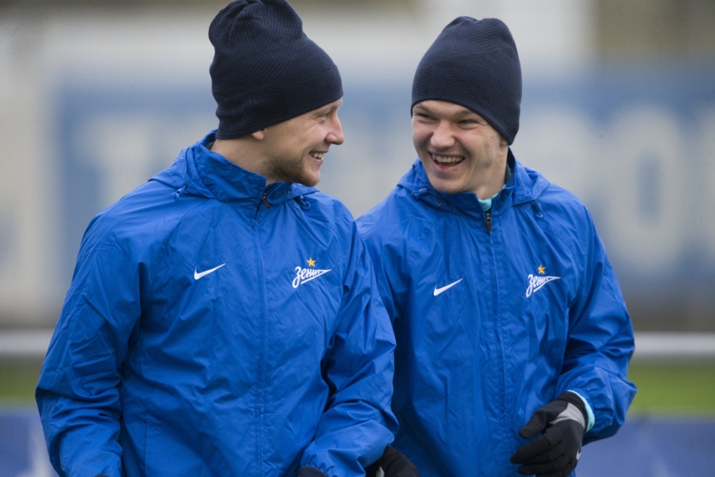 Открытая тренировка «Зенита» перед матчем Лиги Чемпионов УЕФА с «Валенсией»