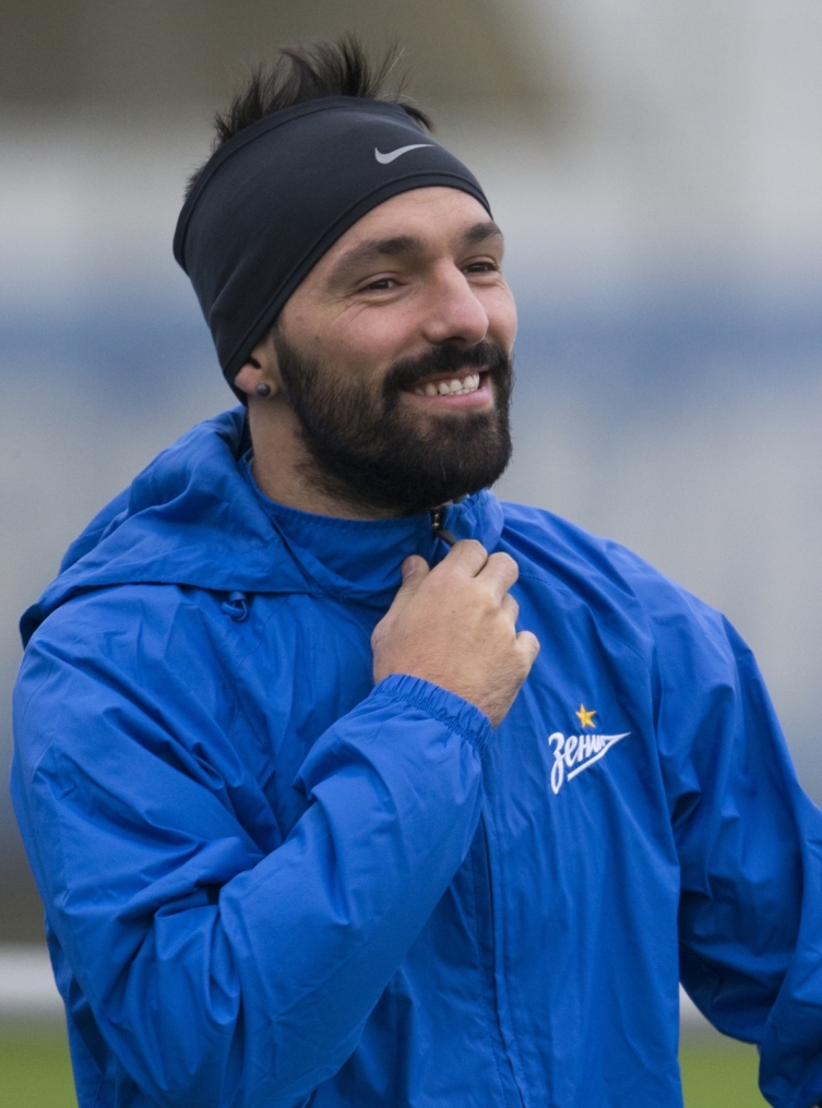 Открытая тренировка «Зенита» перед матчем Лиги Чемпионов УЕФА с «Валенсией»