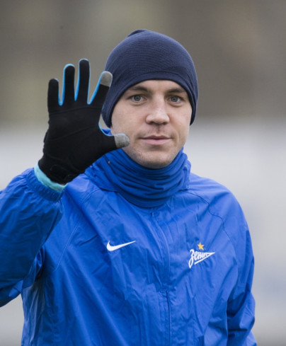 Открытая тренировка «Зенита» перед матчем Лиги Чемпионов УЕФА с «Валенсией»