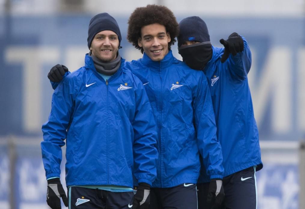 Открытая тренировка «Зенита» перед матчем Лиги Чемпионов УЕФА с «Валенсией»