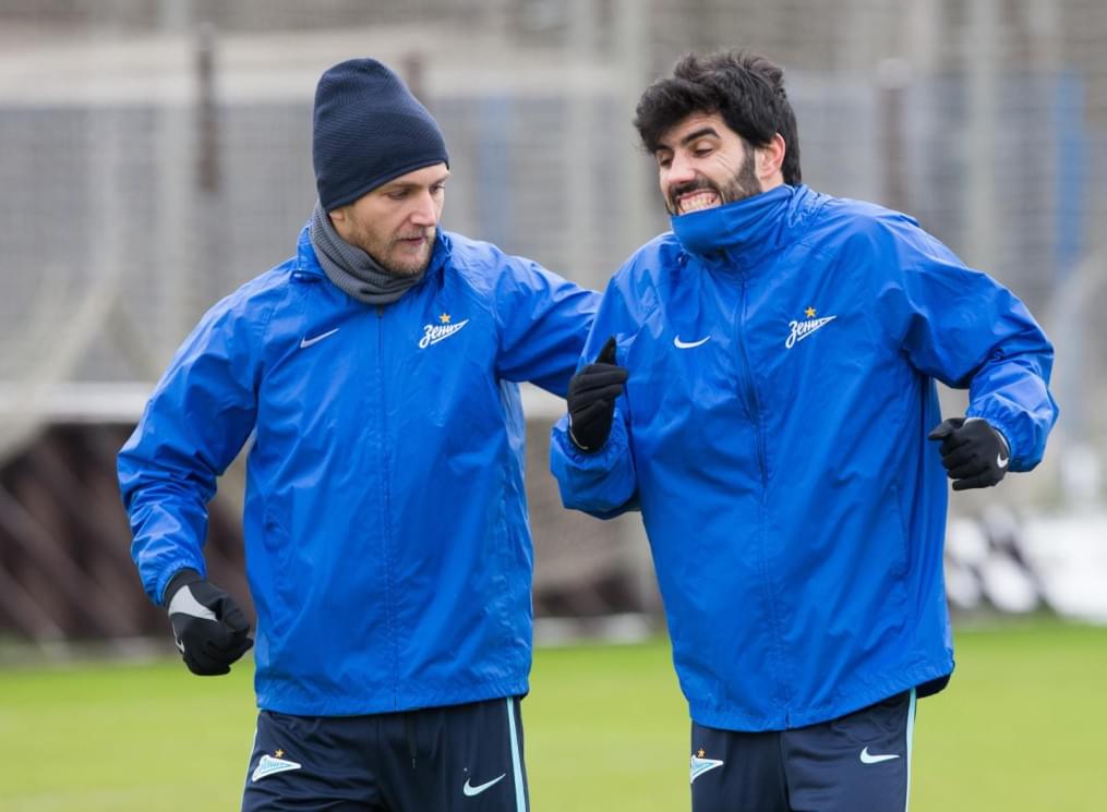 Тренировка «Зенита» перед матчем с «Тереком»