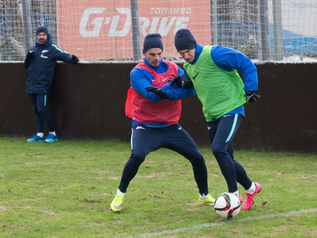 Тренировка «Зенита» перед матчем с «Тереком»