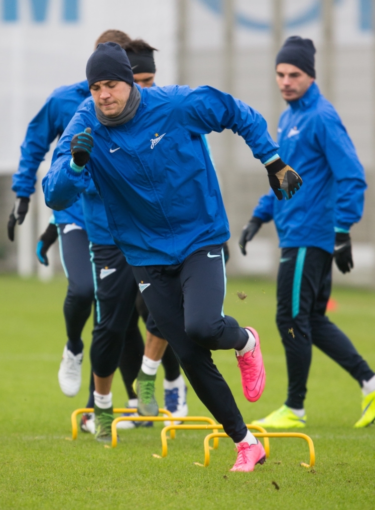 Тренировка «Зенита» перед матчем с «Тереком»