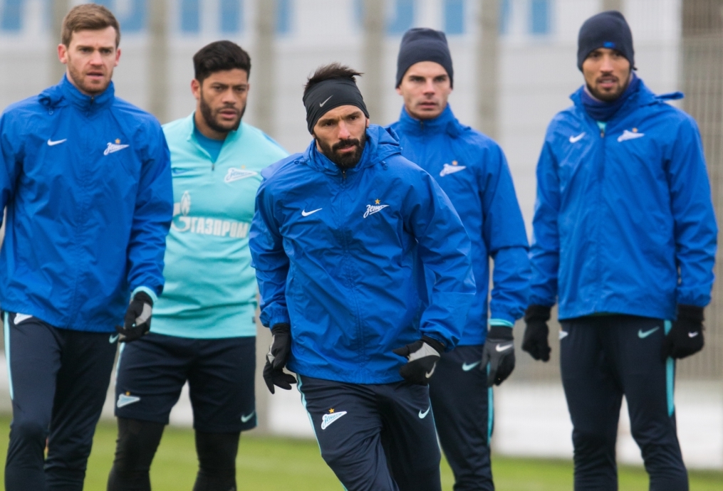 Тренировка «Зенита» перед матчем с «Тереком»