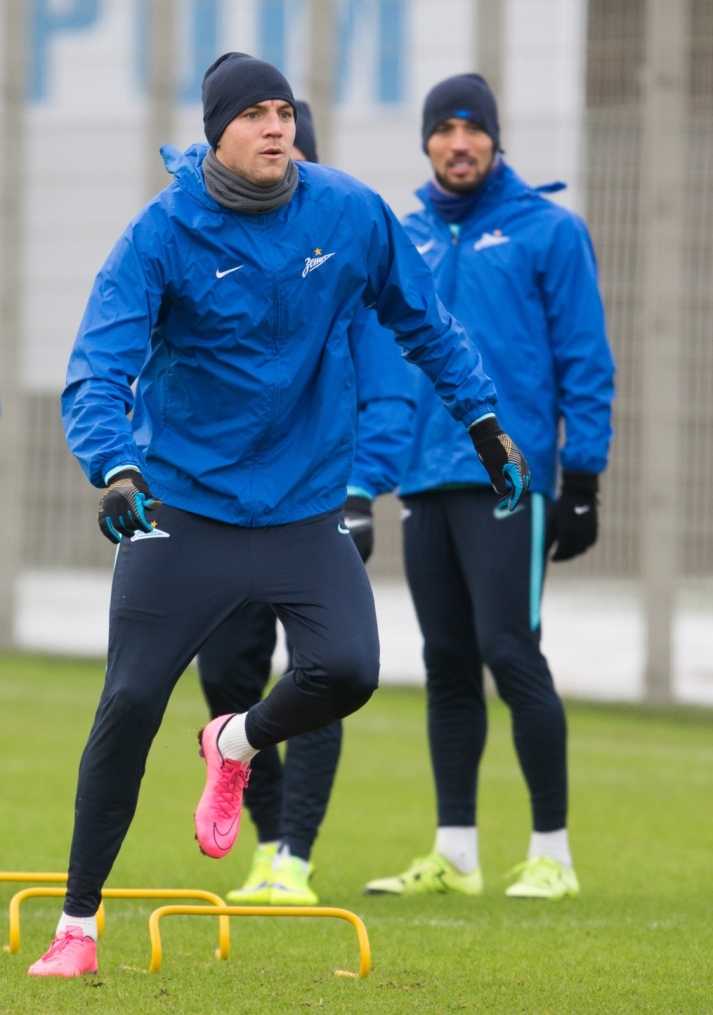Тренировка «Зенита» перед матчем с «Тереком»