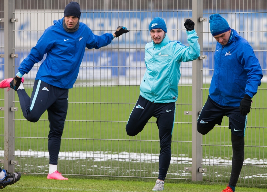 Тренировка «Зенита» перед матчем с «Тереком»