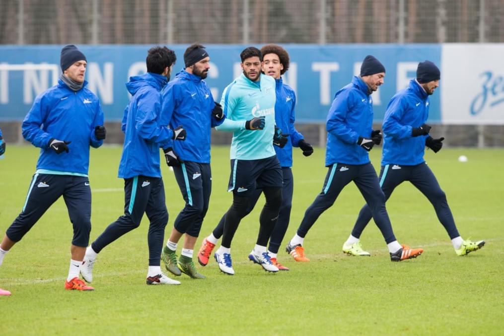 Тренировка «Зенита» перед матчем с «Тереком»