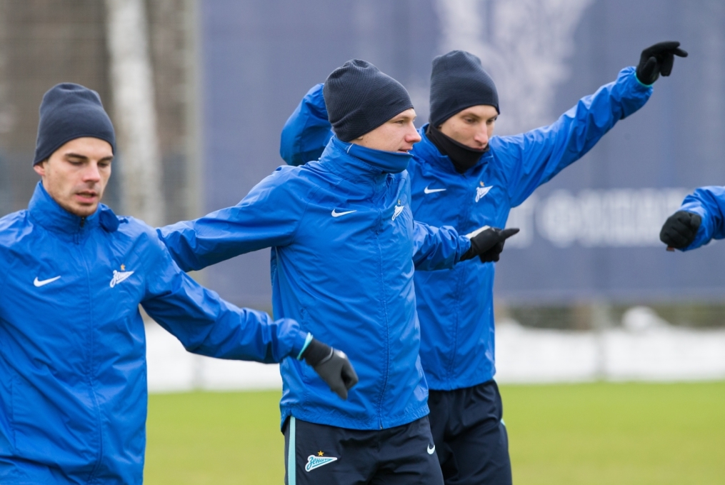 Тренировка «Зенита» перед матчем с «Тереком»