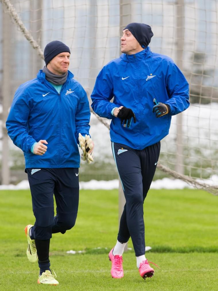 Тренировка «Зенита» перед матчем с «Тереком»