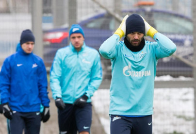 Тренировка «Зенита» перед матчем с «Тереком»