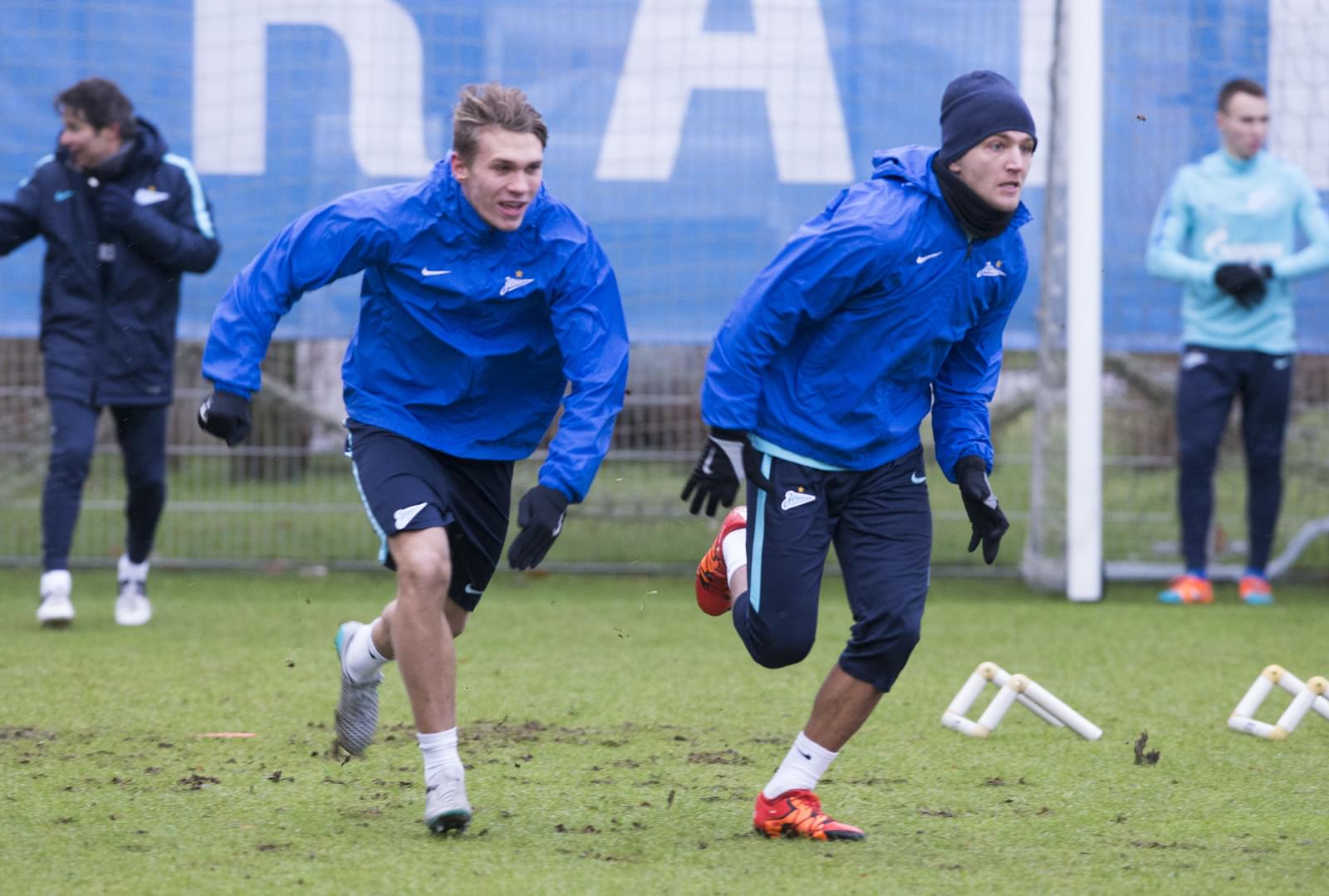 Тренировка «Зенита» перед матчем с «Уфой»